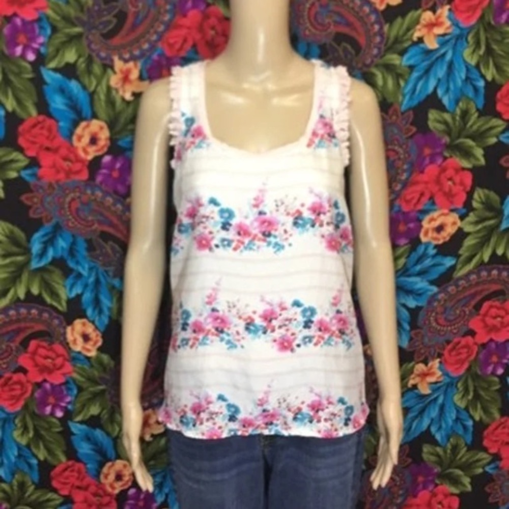 WOMEN'S LAUREN CONRAD SHIRT MEDIUM CAMI TANK TOP LIGHT PINK